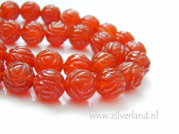 10mm Carneool Edelstenen Kralen- Gegraveerd