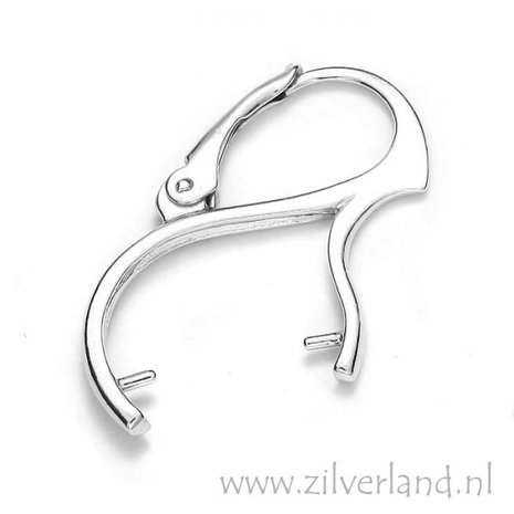 Sterling Zilveren Oorbelhaken voor 12-14mm Ronde Kraal