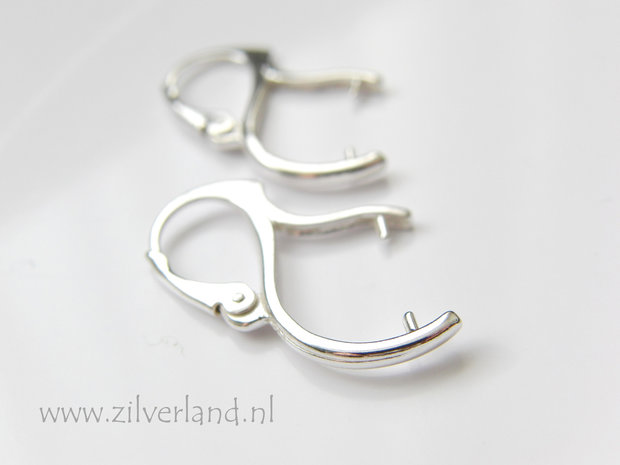 Sterling Zilveren Oorbelhaken voor 12-14mm Ronde Kraal
