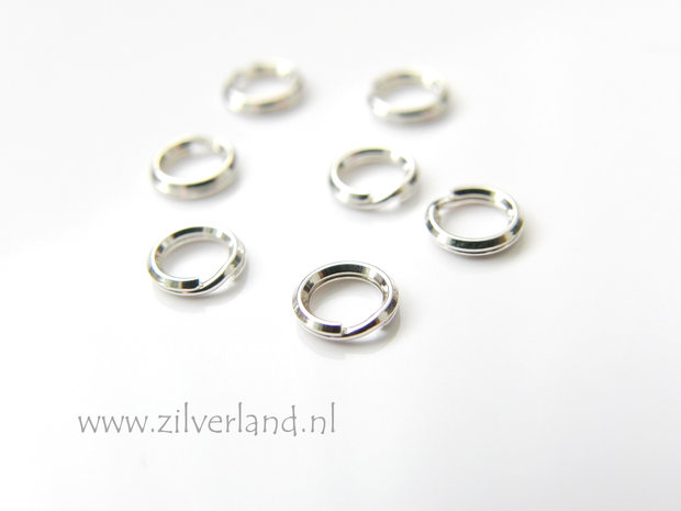 10 Stuks Sterling Zilveren Splitringetjes 5mm