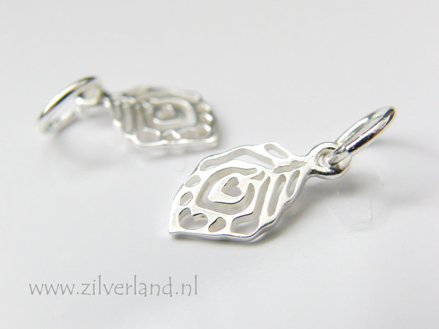 1 Stuk Sterling Zilveren Hanger- Blad