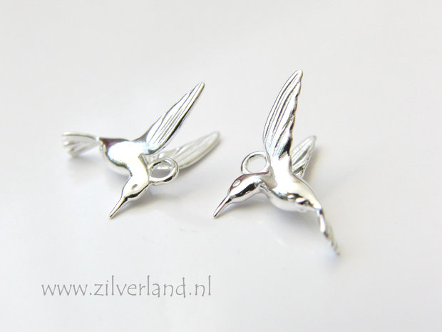 1 Stuk Sterling Zilveren Hanger- Kolibrie