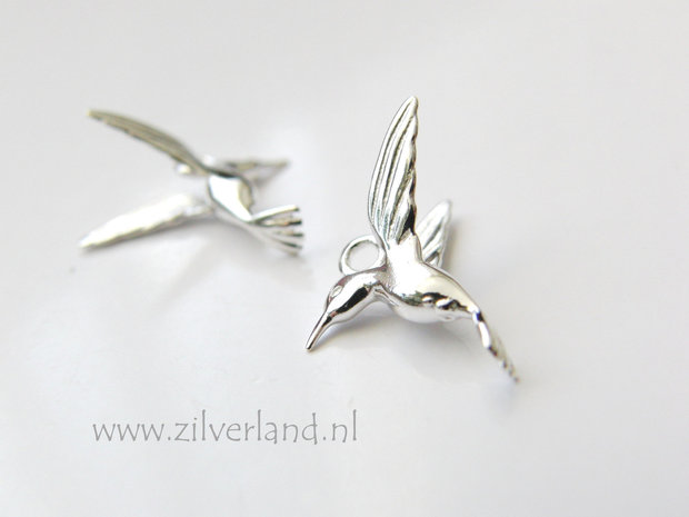 1 Stuk Sterling Zilveren Hanger- Kolibrie