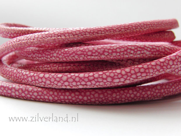 20cm Gestikt 6mm Leerkoord- Stingray