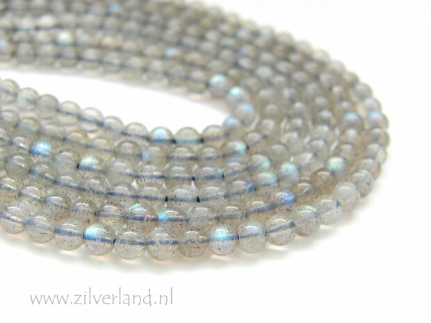 4mm Labradoriet Edelsteen Kralen- Veel Kleur