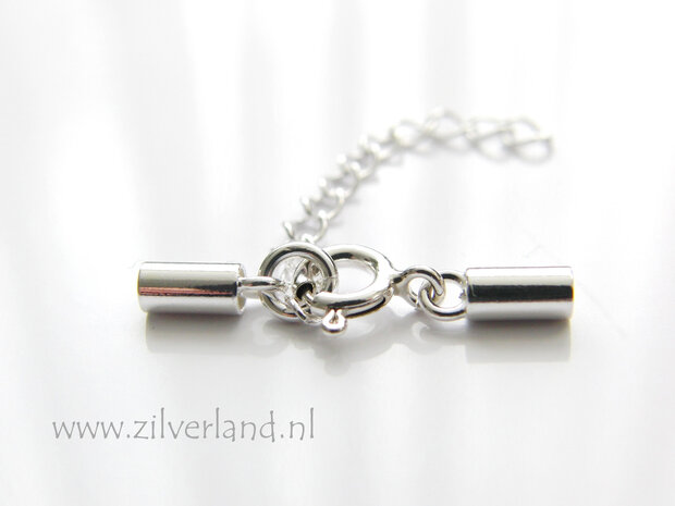 Sterling Zilveren Eindstuk 2,5mm- Set