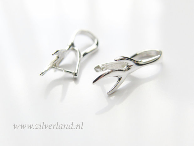 1 Stuk Sterling Zilveren Hangerklem