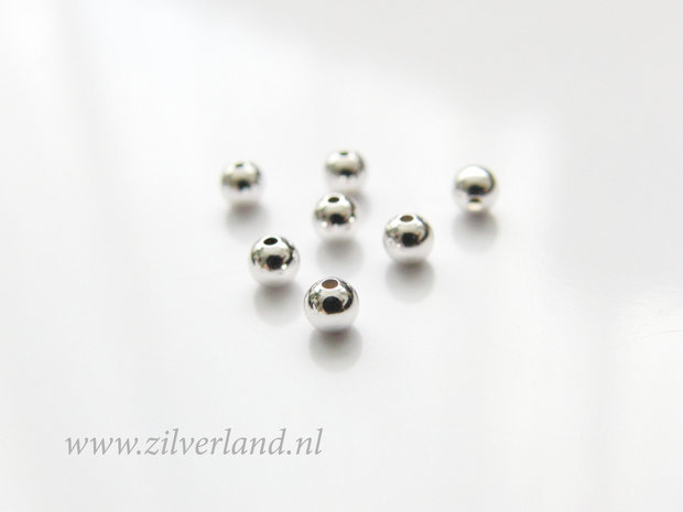 50 Stuks 3mm Sterling Zilveren Kralen
