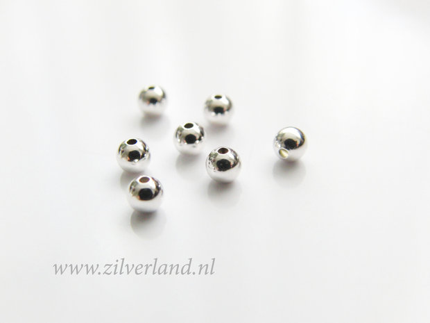 50 Stuks 3mm Sterling Zilveren Kralen