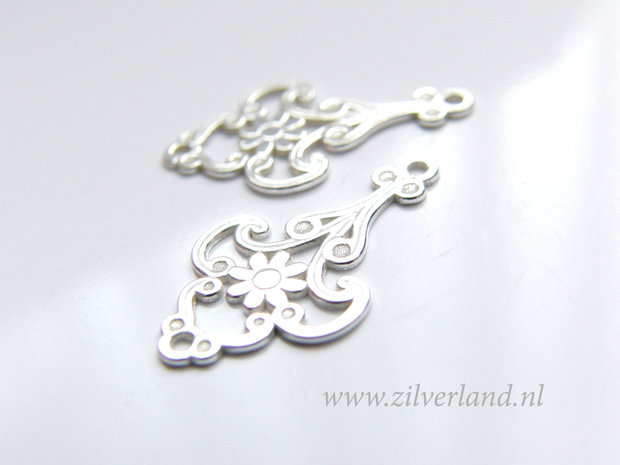 2 Stuks Sterling Zilveren Chandelier