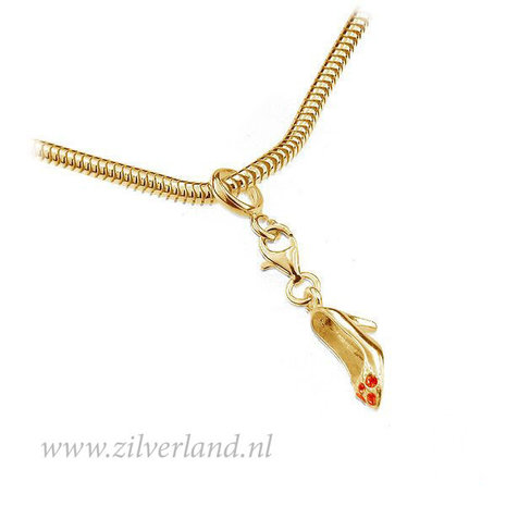 1 Stuk Sterling Zilveren Hangeroog- Verguld