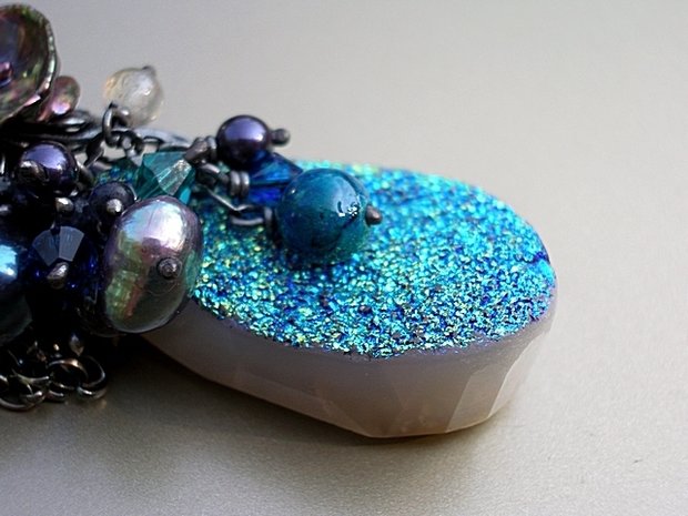 Sterling Zilveren Ketting met Druze