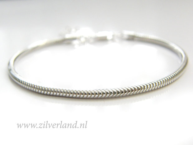 2,4mm Sterling Zilveren Slang Armband Zilverland- Zilveren Sieraden Onderdelen & Edelstenen Kralen