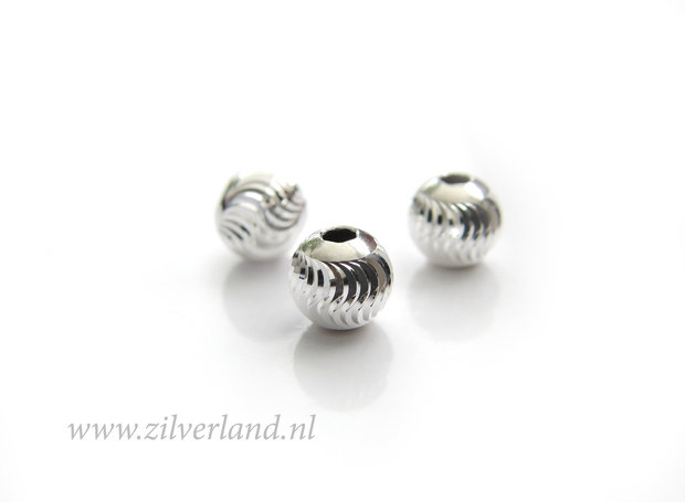 10 Stuks 6mm Sterling Zilveren Kralen