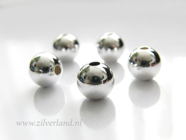 10 Stuks 10mm Sterling Zilveren Kralen