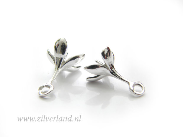 1 Stuk Sterling Zilveren Kraalhanger met Pin