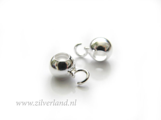 1 Stuk 6mm Sterling Zilveren Kraal met Oog