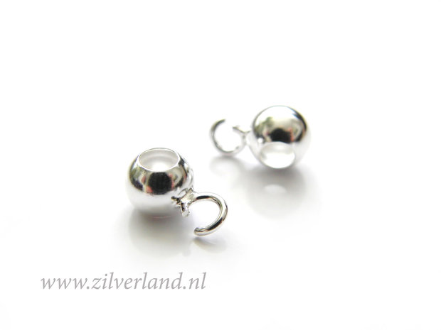 1 Stuk 6mm Sterling Zilveren Kraal met Oog