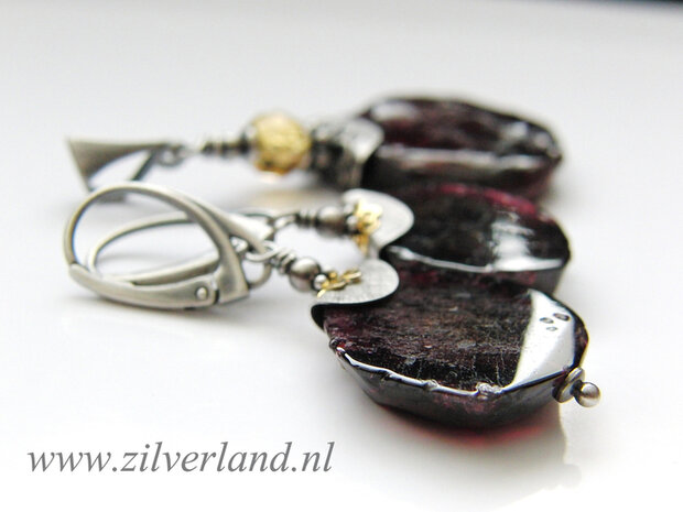 Oorbellen met Granaat (Gereserveerd)