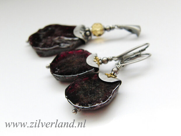 Oorbellen met Granaat (Gereserveerd)