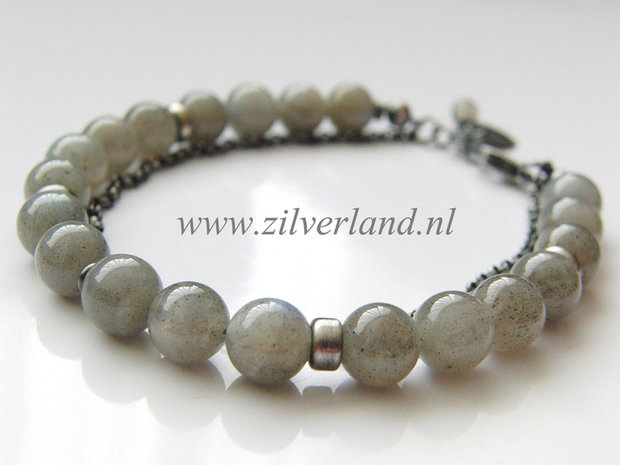 Edelstenen Armband met Labradoriet