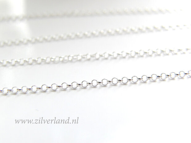 1 Meter Sterling Zilveren Ketting- 1,30mm Rolo