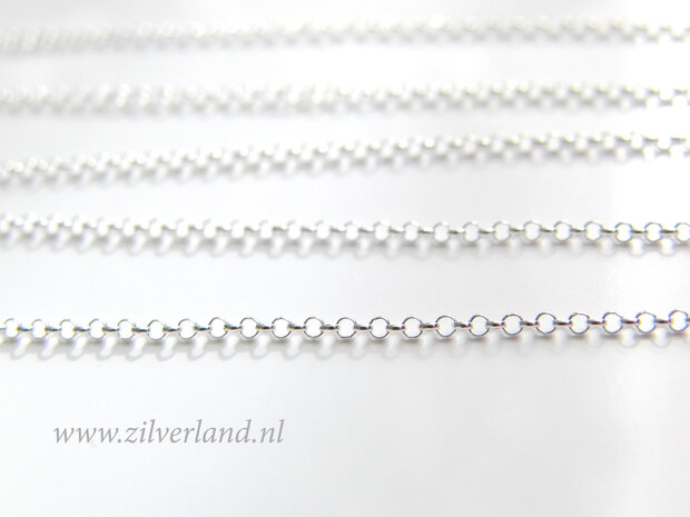 1 Meter Sterling Zilveren Ketting- 1,30mm Rolo