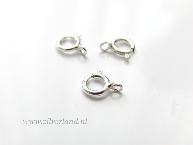 5mm Sterling Zilveren Veerring Slotje