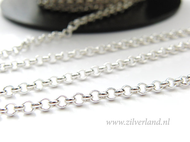 10cm Sterling Zilveren Jasseron- 3,30mm Rolo