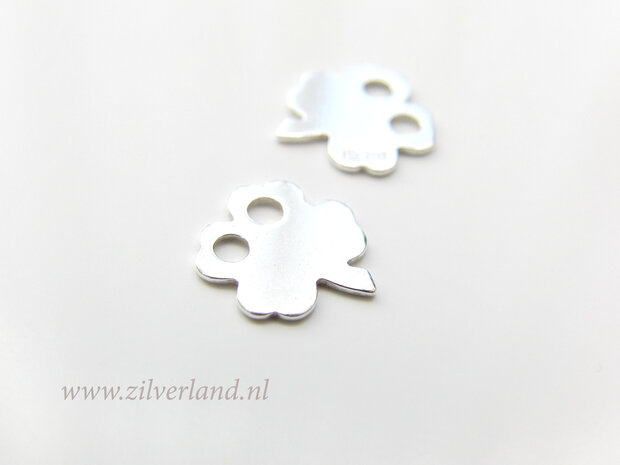 Sterling Zilveren Hanger- Klavertje Vier 2 Gats