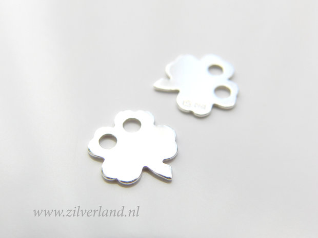 Sterling Zilveren Hanger- Klavertje Vier 2 Gats