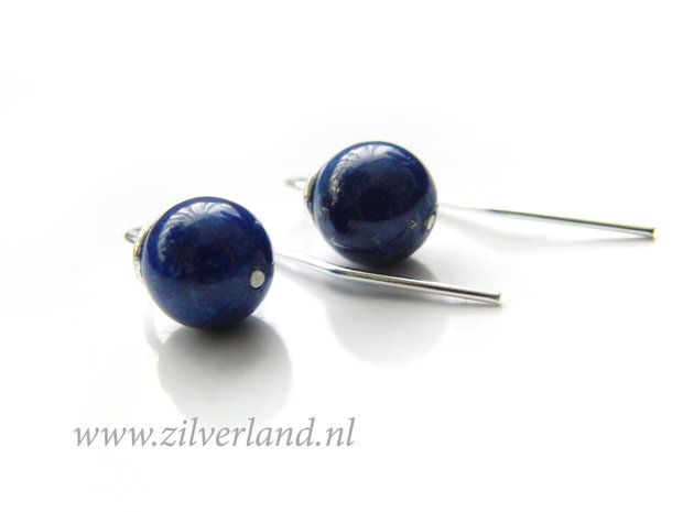 Handgemaakte Oorbellen met Lapis Lazuli Edelstenen