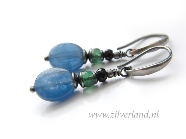 Handgemaakte Edelstenen Oorbellen met Kyaniet