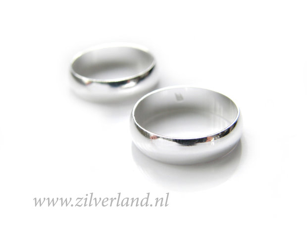 Sterling Zilveren Ring- Glad