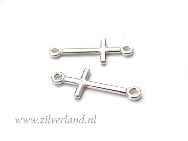 Sterling Zilveren Connector- Kruis