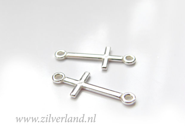 Sterling Zilveren Connector- Kruis