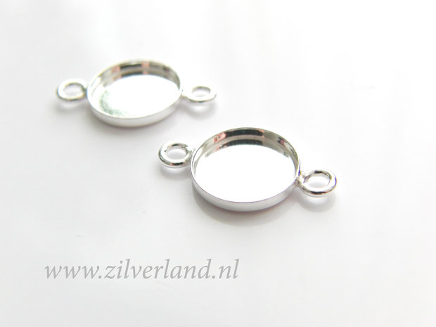 10mm Sterling Zilveren Connector voor UV Hars/Resin of Cabochons