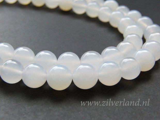 10mm Witte Agaat Edelstenen Kralen