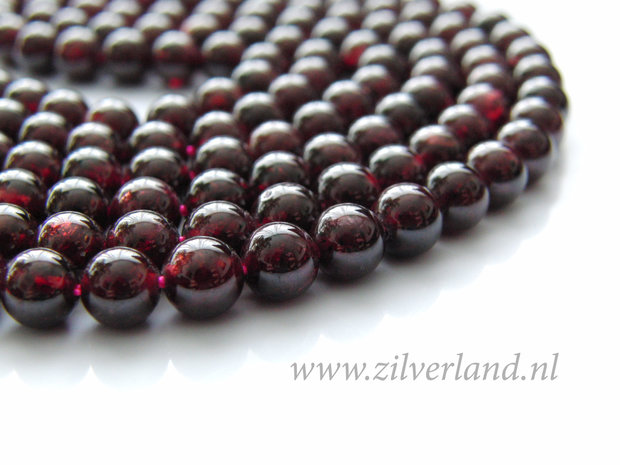 6mm Granaat Edelstenen Kralen