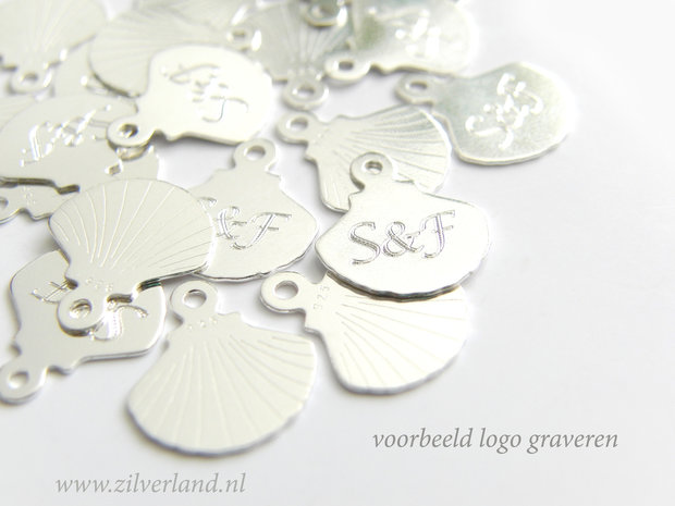 Sterling Zilveren Bedel- Schelpje