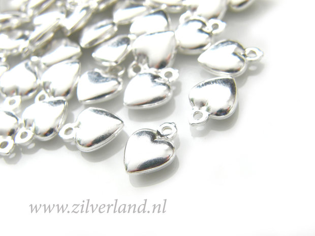 1 Stuk Sterling Zilveren Bedel- Hartje