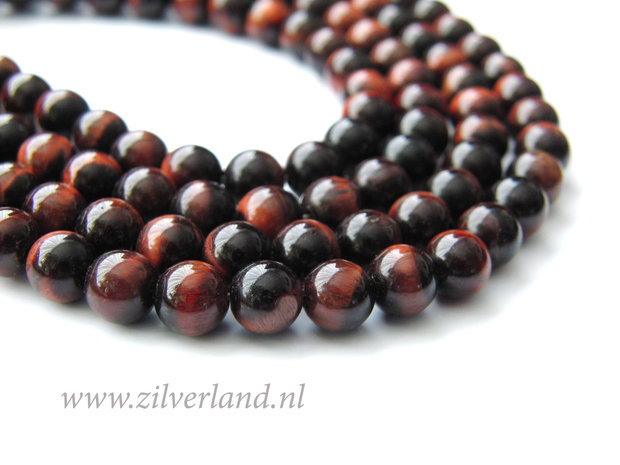 6mm Rode Tijgeroog Edelstenen Kralen