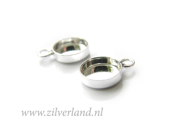 8mm Sterling Zilveren Hanger voor UV Hars/Resin of Cabochons