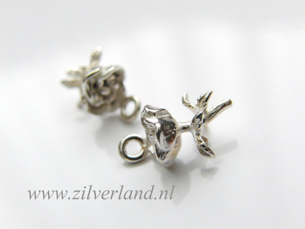 Sterling Zilveren Bedel- Roosje