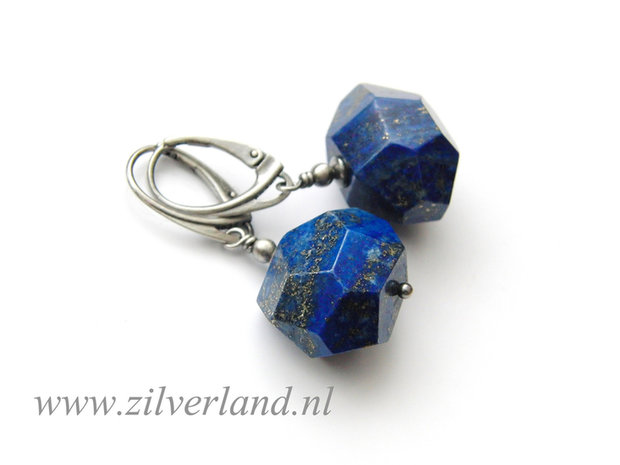 Edelstenen Oorbellen met Lapis Lazuli