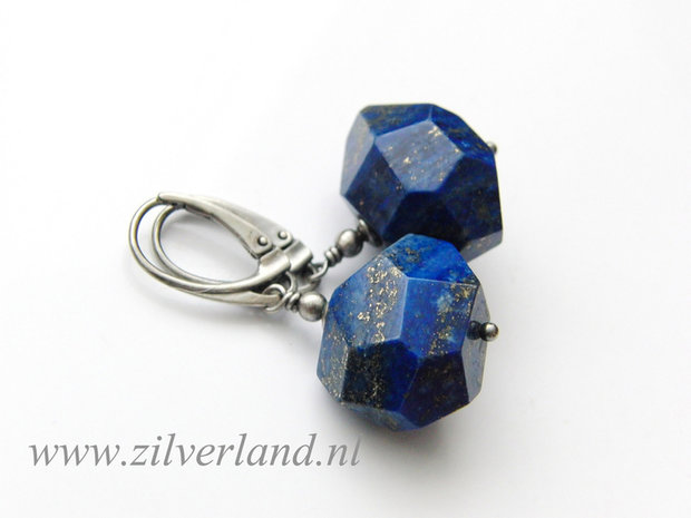 Edelstenen Oorbellen met Lapis Lazuli