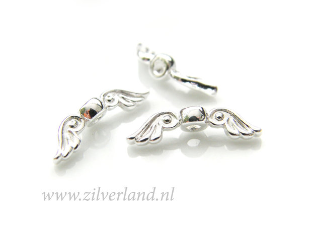 1 Stuk Sterling Zilveren Spacer- Engel Vleugels