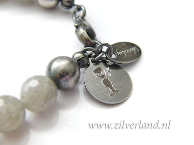 Handgemaakte Edelstenen Armband met Labradoriet