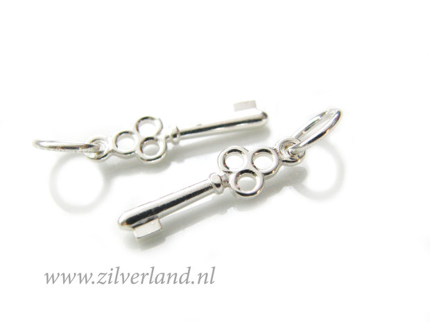 1 Stuk Sterling Zilveren Hanger- Sleutel