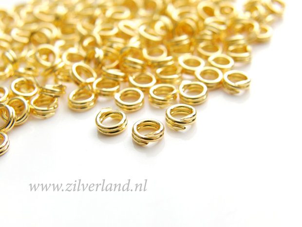 10 Stuks 4mm Sterling Zilveren Splitringetjes